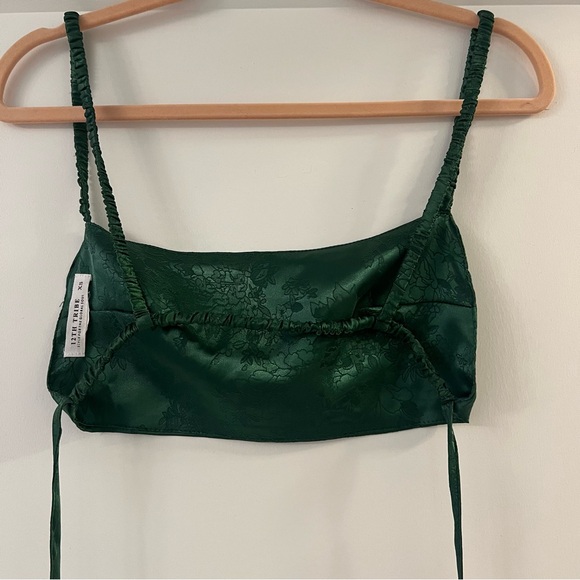 Melanie Dark Emerald Jacquard Tank - Picture 4 of 5